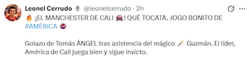 Leonel Cerrudo, periodista argentino hincha de América de Cali, y su opinión sobre el equipo colombiano - crédito Leonel Cerrudo