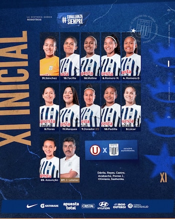 Once titular confirmado de Alianza