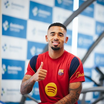 Barcelona anunció que Gabriel Jesus superó la revisión médica