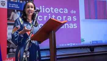 La ministra de cultura, Angélica