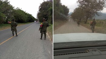 Disidencias de las Farc siembran terror en el Cauca mediante un retén ilegal. Twitter/@gustavoadolfomu