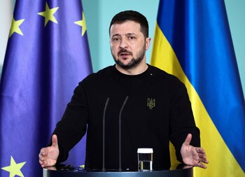 Volodimir Zelensky reiteró a Occidente