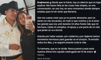 Lina Jiménez, hermana del artista,