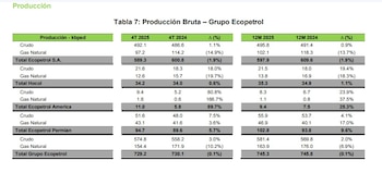 En 2025 la producción del