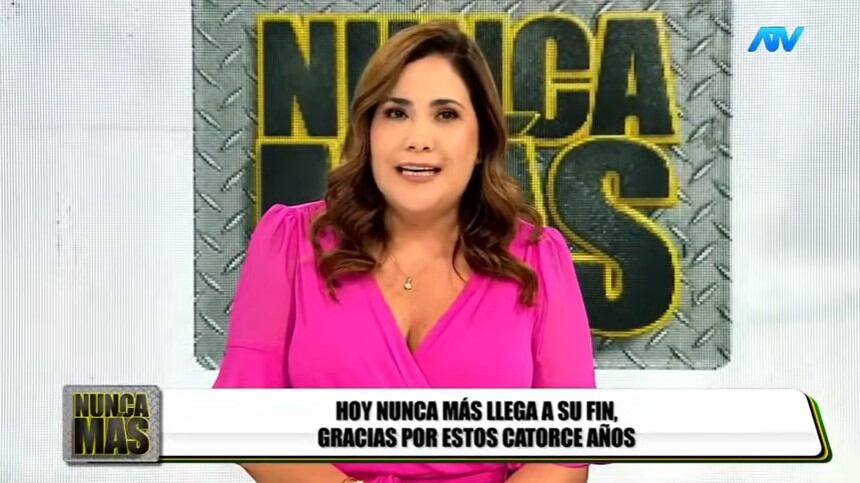 Andrea Llosa anuncia el fin de ‘Nunca más’, tras 14 años al aire: “Gracias por esta oportunidad”