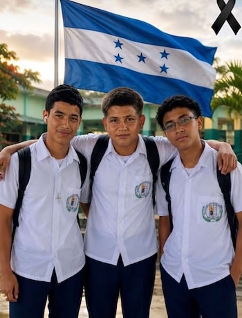 La imagen de las tres jóvenes promesas, hoy convertida en un símbolo de duelo nacional, recuerda los lazos de amistad y los sueños académicos que les fueron arrebatados trágicamente en El Progreso, Yoro.