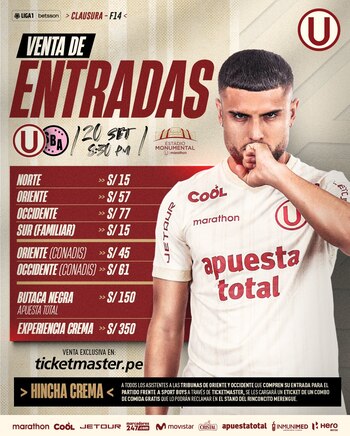 Precios de entradas para el