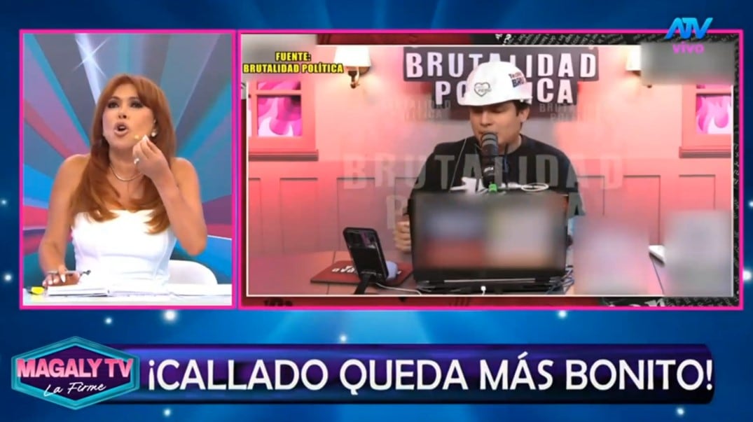 Magaly Medina responde a Curwen y le dice qué preguntarle a Carla Campos tras ‘ampay’: “Las preguntas se las tienes que hacer a ella”. Captura: Magaly TV La Firme.