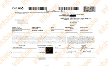 Documentos del Chase Bank que