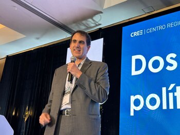 Tomás González, director de la Cree y exministro de Minas y Energía, en la intervención que hizo en el seminario que hizo dicha entidad con la Anif - crédito Cree