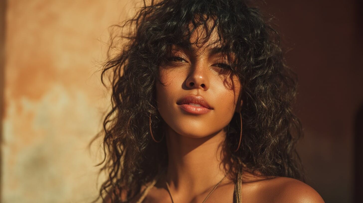 El corte shag es ideal para cabellos con rulos, resalta el volumen natural y facilita el peinado sin necesidad de herramientas ni productos pesados en verano (Imagen Ilustrativa Infobae)