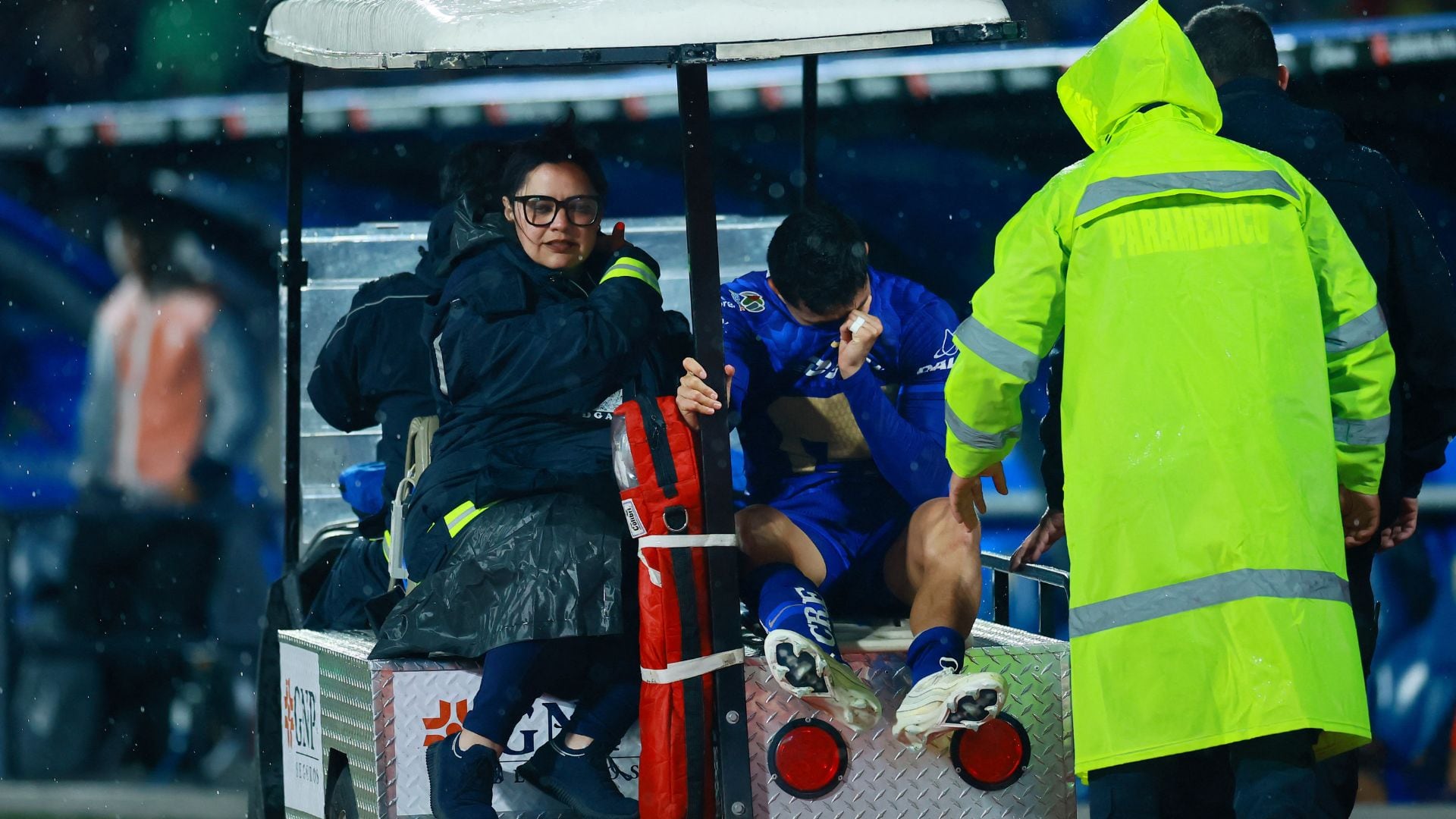 Alan Medina se fracturó en el Pumas vs Juárez (REUTERS/Eloisa Sanchez)
