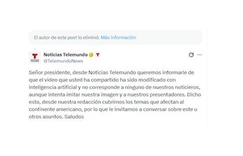 Telemundo desmintió a Gustavo Petro