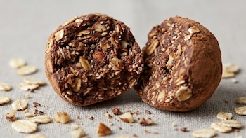 Trufas energéticas de avena y semillas: snack rico en fibra, omega 3 y energía natural