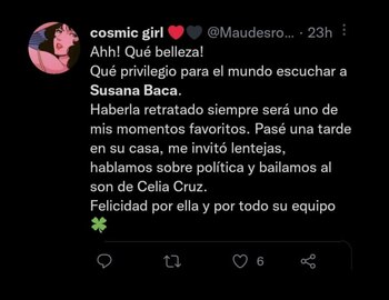 Susana Baca es elogiada en