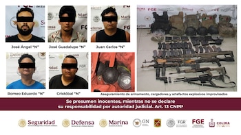 Saldo oficial de la jornada violenta en Colima: cinco presuntos miembros del CJNG detenidos, dos abatidos y una camioneta blindada asegurada