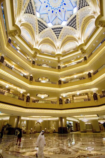 Una vista del lobby del