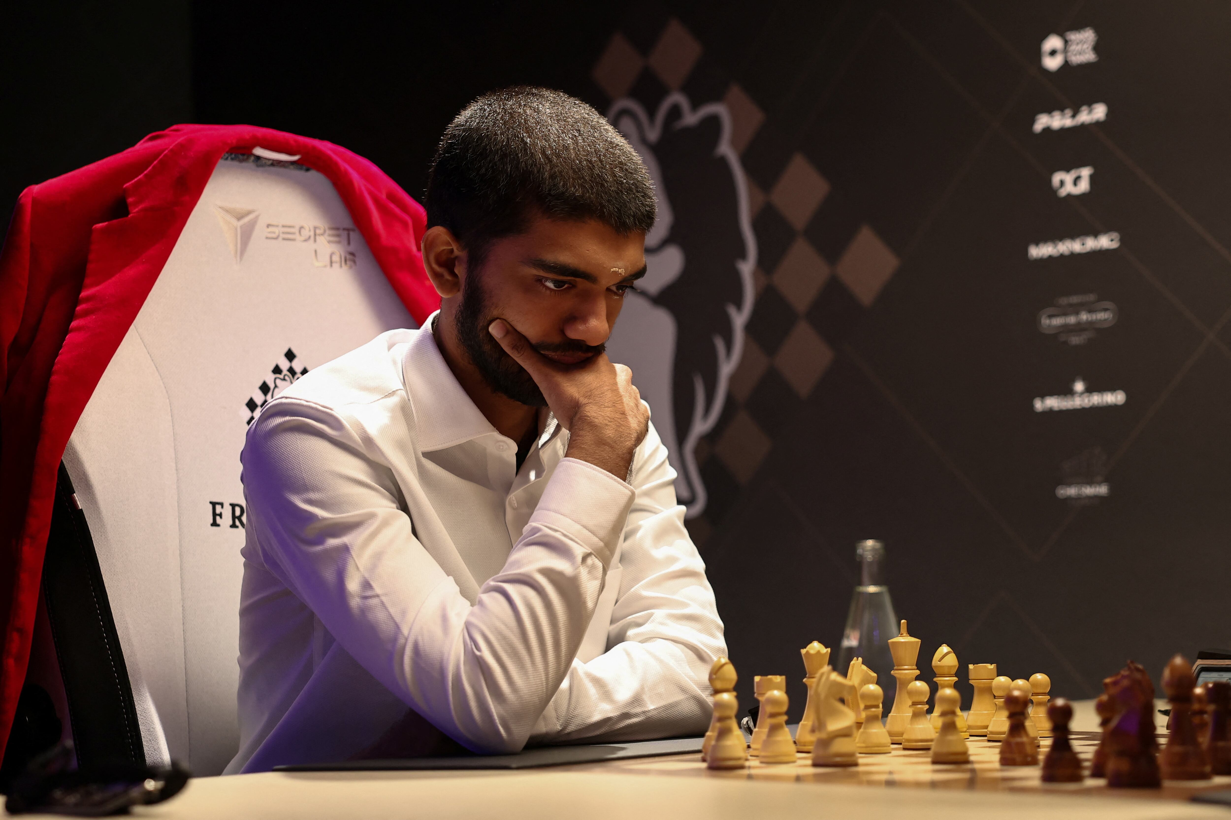 Dommaraju Gukesh, actual campeón del mundo (Foto REUTERS/Gonzalo Fuentes)