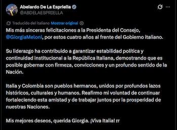 Abelardo de la Espriella - crédito @ABDELAESPRIELLA/X