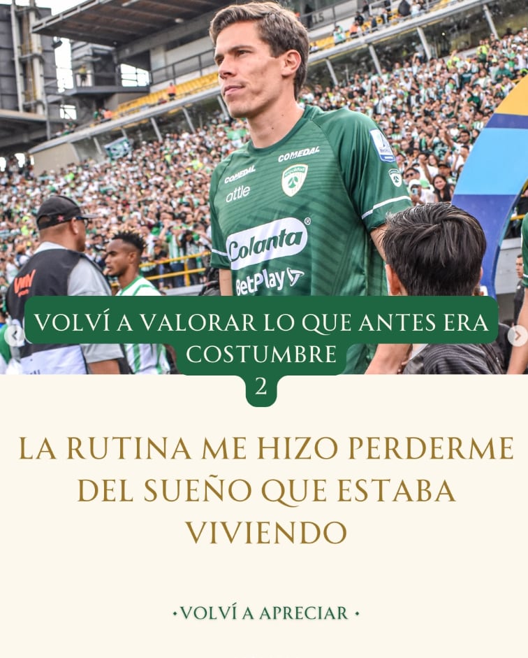 Esta fue la segunda enseñanza que compartió Felipe Acosta, sobre lo que aprendió al quedarse sin equipo para seguir siendo futbolista profesional - crédito @serfelipeacosta/Instagram