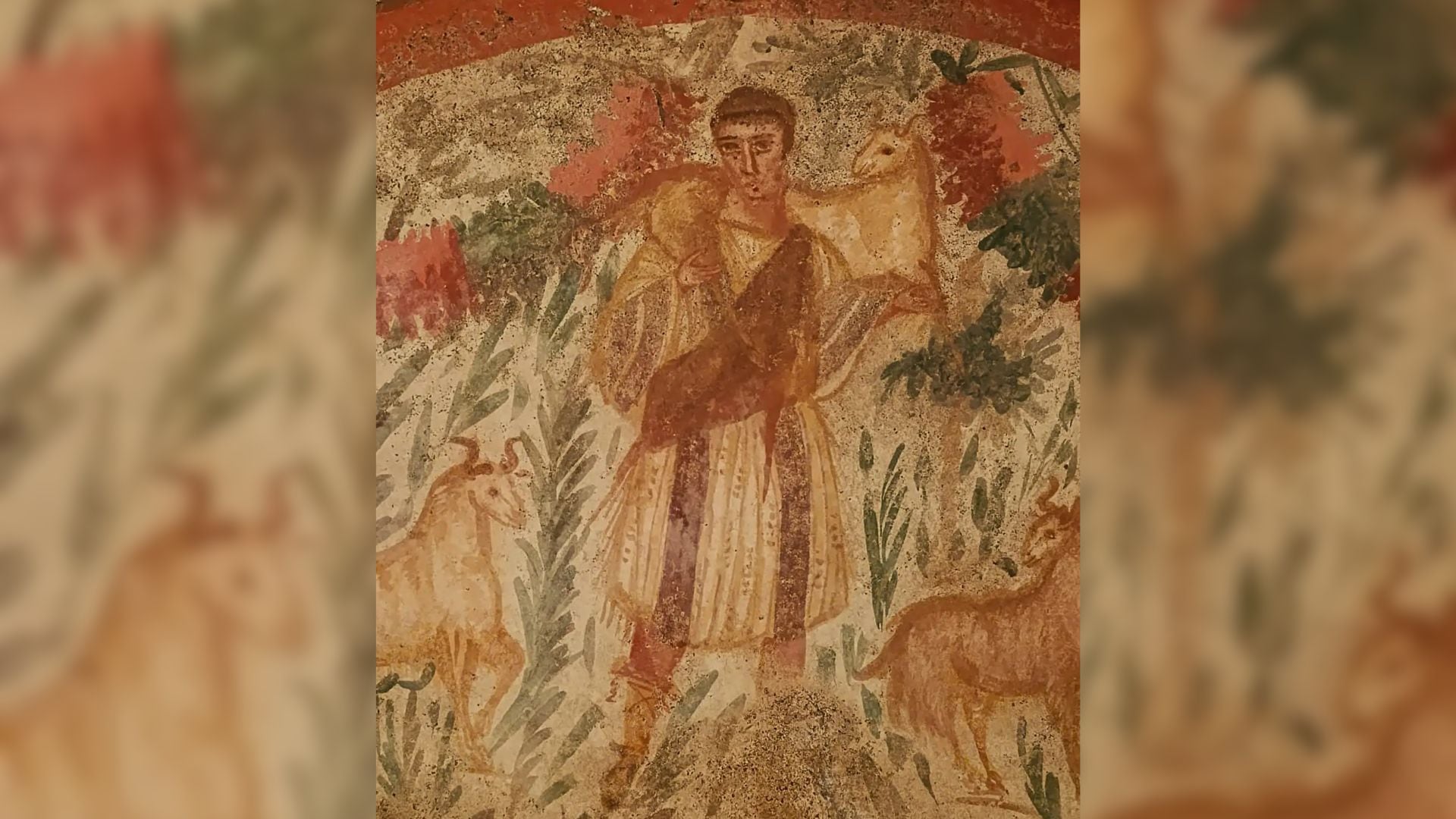 El fresco paleocristiano hallado en Iznik muestra la imagen más antigua de Jesús como Buen Pastor en Anatolia (Arkeoloji Haber)