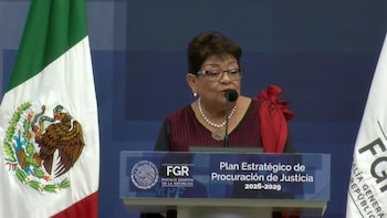 El anuncio de la fiscal general tuvo una duración de poco más de una hora. Crédito: FGR