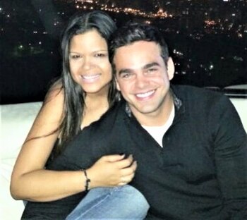 María Gabriela Chávez con Manuel