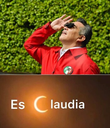 Memes eclipse Claudia Sheinbaum