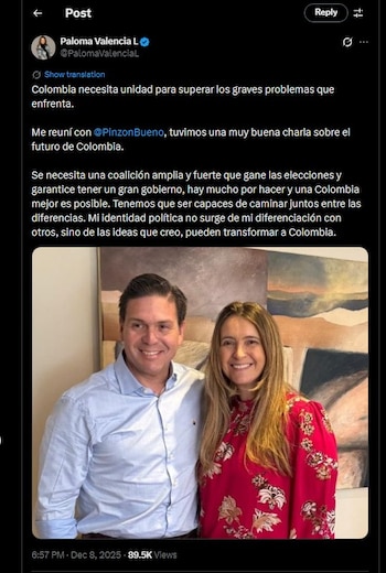 Paloma Valencia habló de su