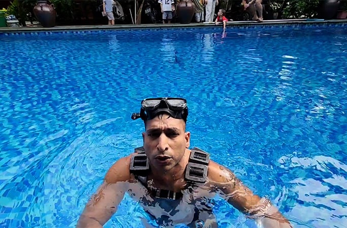 El intento de récord de Kamal Kaloi se realizó en octubre de 2025 y fue validado por Guinness World Records (Créditos: Récord Guinness)