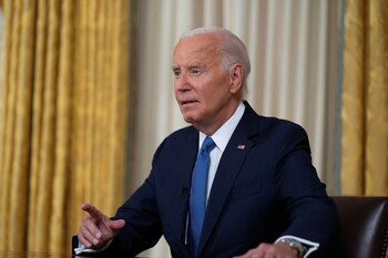 En el documento, Joe Biden, Abdelfatah al Sisi y el emir Tamim Bin Hamad al Thani instaron a las partes a no perder más tiempo y sellar el pacto (REUTERS)