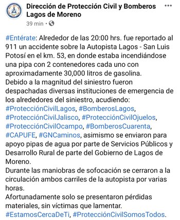 No se han reportado personas