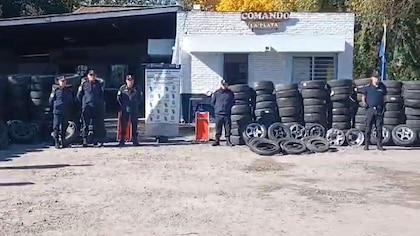 Detuvieron a un gomero de La Plata por vender neumáticos robados: tenía 350 millones de pesos en cubiertas