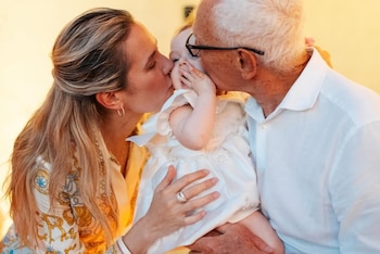 El matrimonio celebró el primer