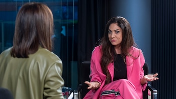 María Laura Santillán con Connie Ballarini