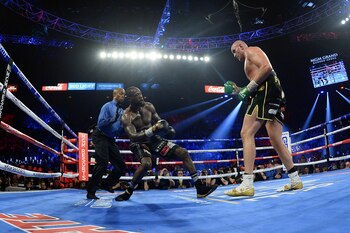 Deontay Wilder fue noquedo por