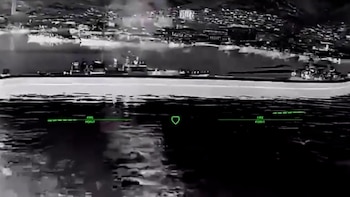 Ucrania atacó un portamisiles ruso en Novorossiysk y una plataforma petrolífera cerca de Crimea