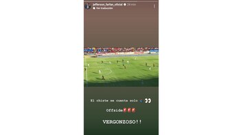 Jefferson Farfán se enfadó por polémico fuera de juego en Melgar vs Alianza Lima.