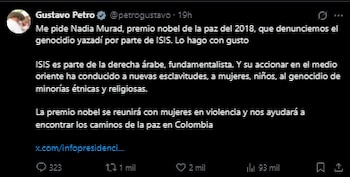 Petro expresó su posición sobre