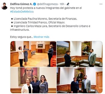 Delfina Gómez anunció tres nuevos