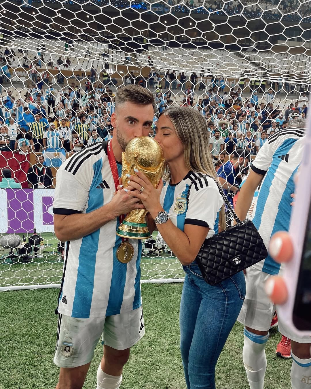 Carolina y Nicolás se casaron a los pocos días de la final del Mundial