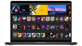 MacBook con Apple Creator Studio.