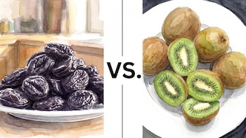 Kiwi o ciruelas pasas: cuál funciona mejor para aliviar el estreñimiento
