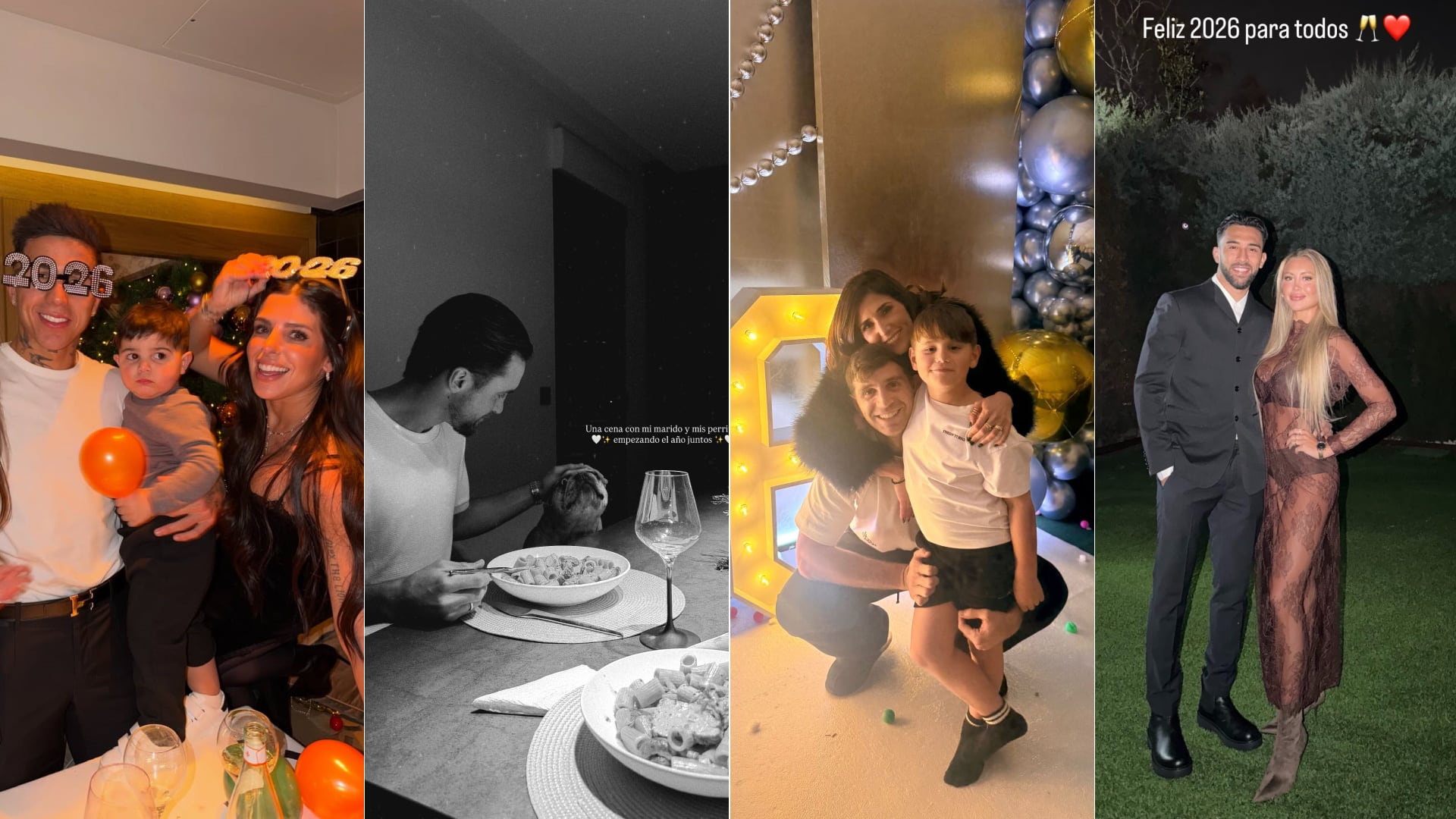 La intimidad del festejo de Año Nuevo de las figuras de la selección argentina: de la gran fiesta de Dibu Martínez a la suelta de globos