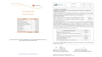 Las pruebas documentales aportadas en la denuncia incluyeron precios y sumas estimadas para acada actividad - crédito @juanmartinbc/X