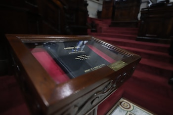 Constitución Política de la República de Guatemala, en resguardo en el Congreso de la República