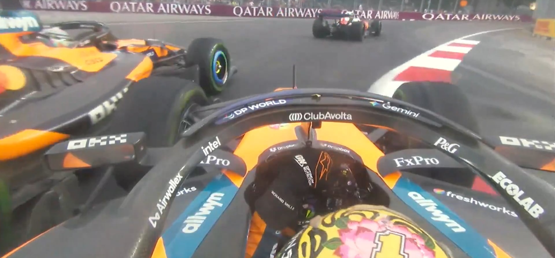 Norris choca con Piastri en la Sprint de F1; Verstappen gana y lo supera en el campeonato