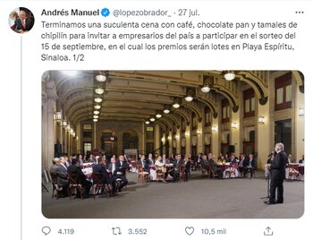 El presidente informó que los