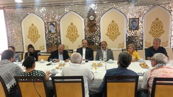 El almuerzo de personalidades brasileñas