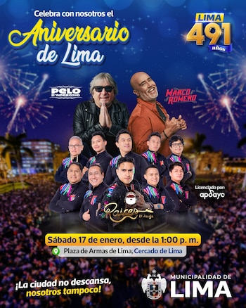 Concierto gratis por el Aniversario